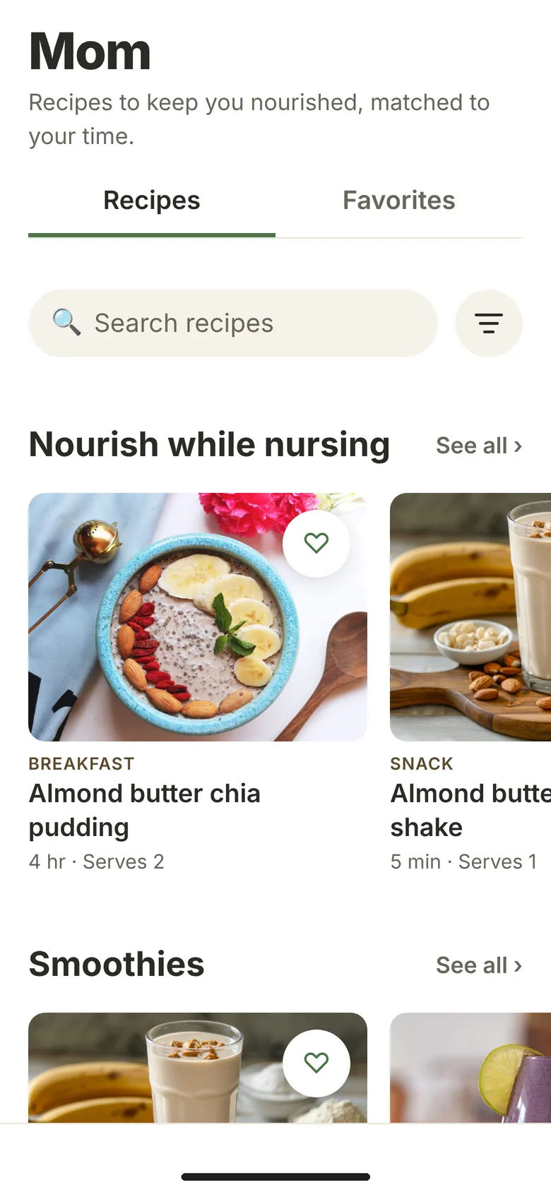 Recipes to keep mom nourished